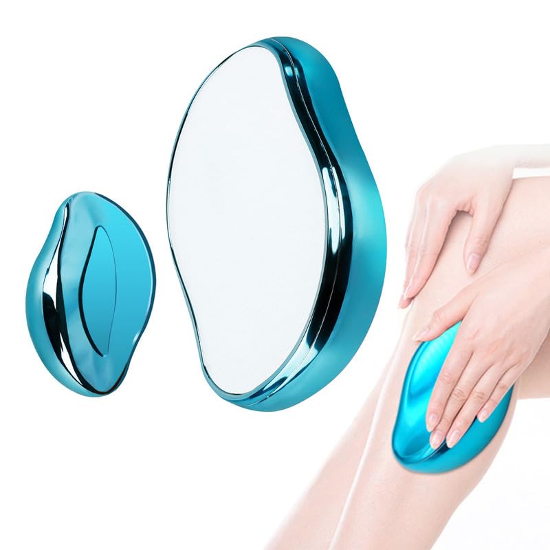 Crystal-Hair-Eraser-for-Women-and-Men-Crystal-Hair-Remover-Magic-Hair-Eraser-Portable-Epilator-Painless-Exfoliation-Hair-Removal-Tool-for-Arms-Legs-and-Back-Fast-Easy-Reusable-Washable-Blue