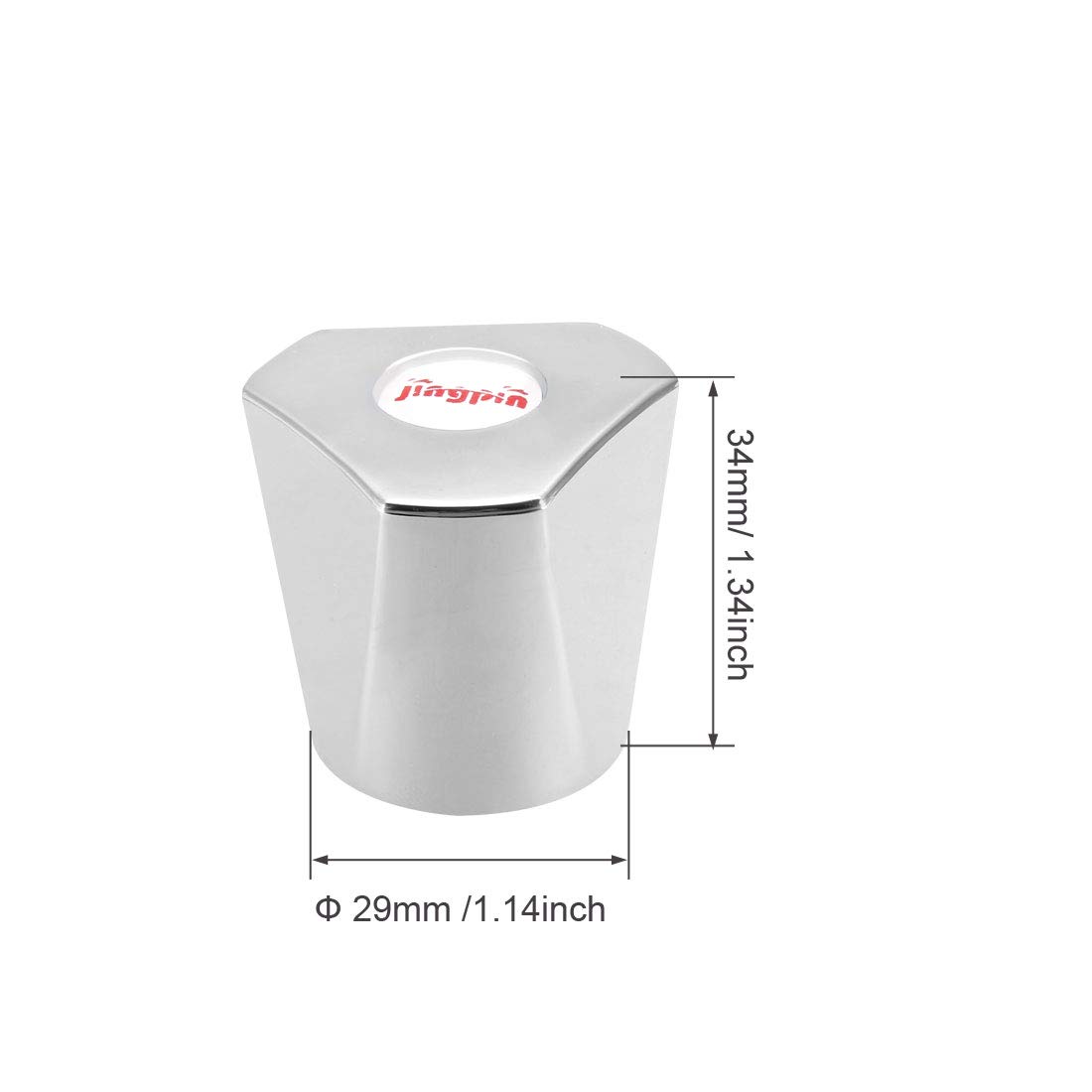 Manopole Rubinetto Whychstore - Set 2 Pezzi Cromate Rosse E Blu Per Cucina/Bagno - Foto 2