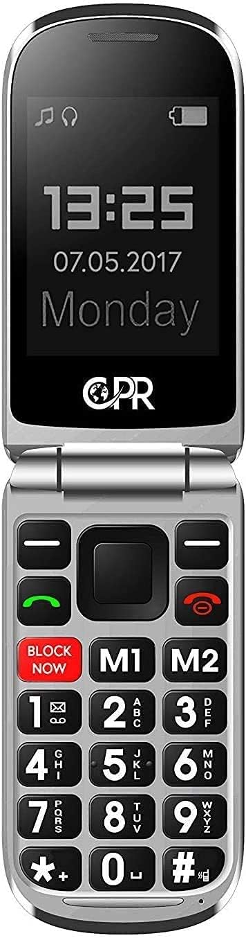 CPR CS900 Flip Cell Phone for Seniors and Elderly with Big Buttons, Robocall Blocker and SOS Emergency Assist Function, 3G Unlocked Sim Free Mobile