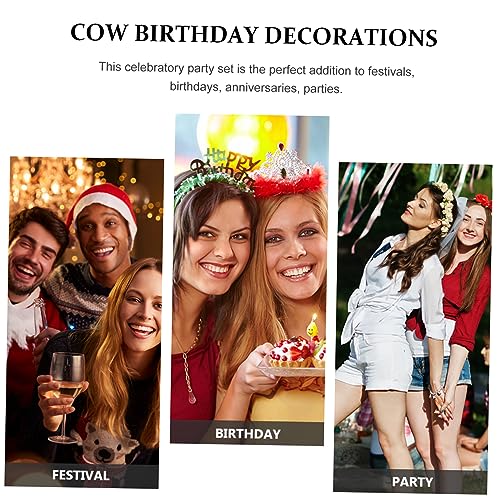 STAHAD 1 Conjunto De Toalha De Mesa De Palete De Papel De Vaca Flâmula De Peva Animal