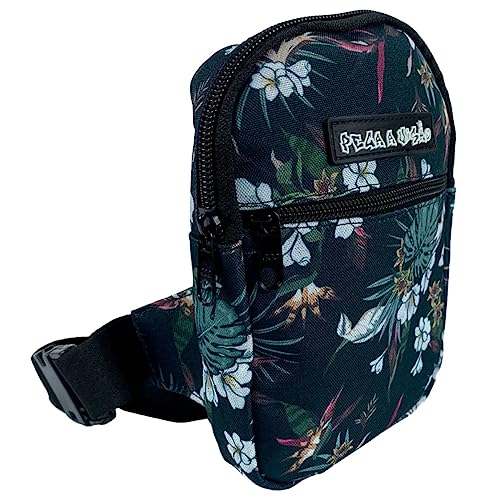 Mini Bolsa Lateral Shoulder Bag Masculina Pega a Visão Floral Lisa