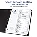 Avery Dividers for 3 Ring Binders, 12 Tabs per Set, Customizable Table of Contents, Classic White Tabs, Great for Organizing Reports, Projects, and More (3 Sets of 11078)