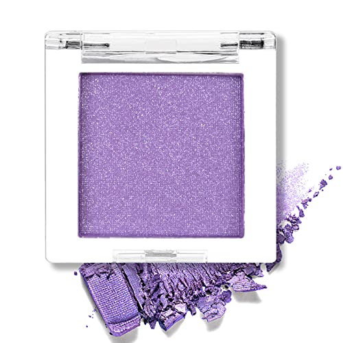Erinde Single Eyeshadow Powder Palette, Matte Shimmer Lavender Purple Eye Shadow Makeup, High Pigment, Ultra-Blendable, Long-Lasting Smokey Eyeshadow, 4G/0.14Oz #TOP14