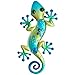Comfy Hour 14" Blue Metal Art Gecko Wall Decor