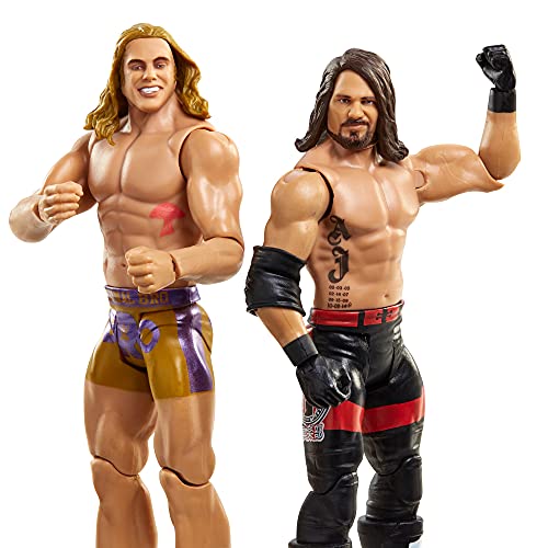 Wwe Aj Styles Vs Riddle, Championship Showdown 2-Pack, 6-In Action Figures High Flyers, Battle Pack For Ages 6 Years Old And Up #TOP1