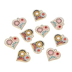 20pcs - Flower Heart - 2 Colors