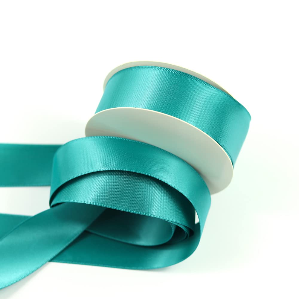 Double Sided Satin Ribbon, 27 Solid Colours, 10 Metre Reel, Fabric Ribbon Perfect for Gift Wrapping Cake