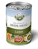 Bellfor Heide-Menü Hundefutter Nass mit Frischem Lammfleisch 6 x 400 g - Getreidefrei Ohne Soja, Zucker, Synthetische Farb-, Konservierungs- und Aromastoffe