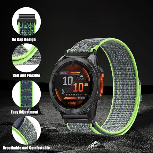 Correa Nylon Quickfit 26mm para Garmin Fenix 8 y otros miniatura 2
