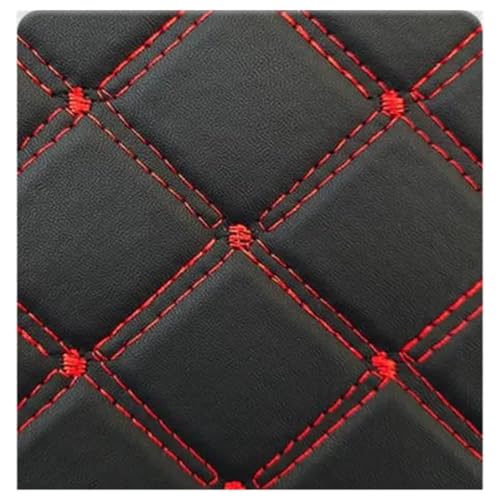 Tapis de coffre de voiture pour Mitsubishi doublure sur mesure noir et rouge