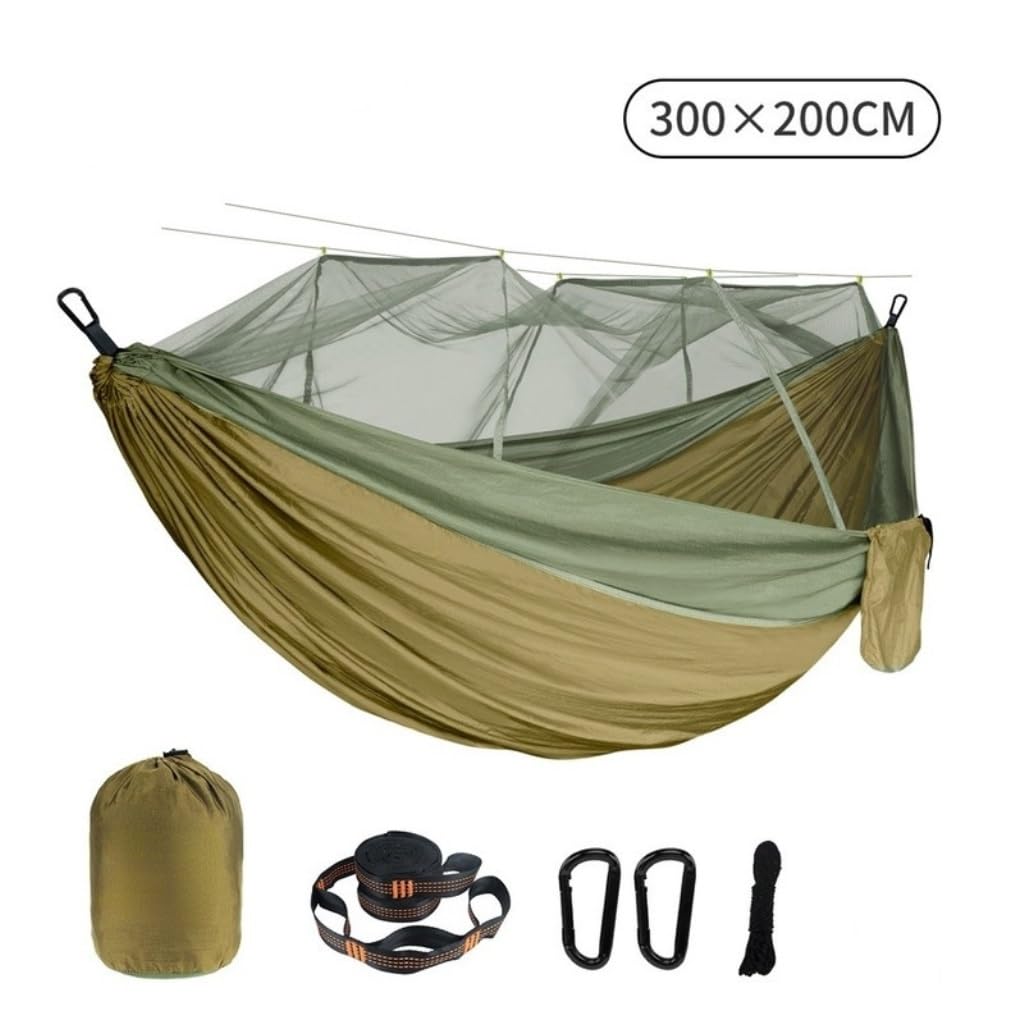 Hamac de camping en plein air avec moustiquaire - Tente d'arbre respirante pour voyage - Hamac suspendu anti-moustique