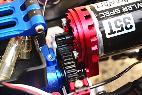GPM Aluminum Double Sided Motor Mount Plate With Heat Sink Fins For Traxxas TRX-4 & TRX-6 Crawlers - Red (1pc Set) - View #7