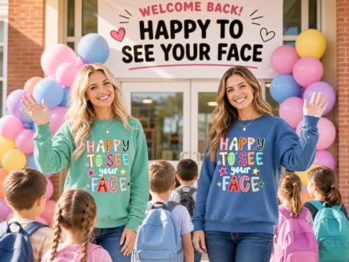 Teacher Sweatshirt Women Cute Kindergarten Teacher Sweater Gift Long Sleeve - image 3