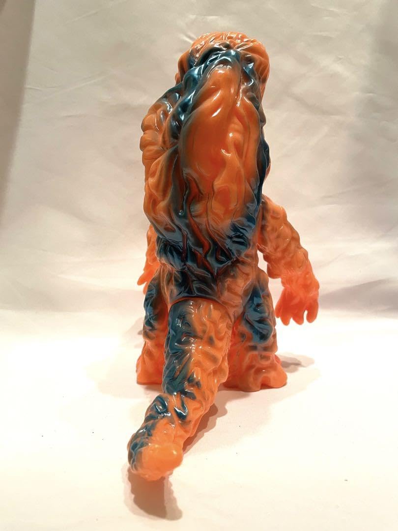 ⑬ブルマァク復刻 ヘドラ ソフビ 蓄光オレンジ ソフビ】【ブルマァク】ヘドラ蓄光版/BULLMARK ブルマアク｜墓場