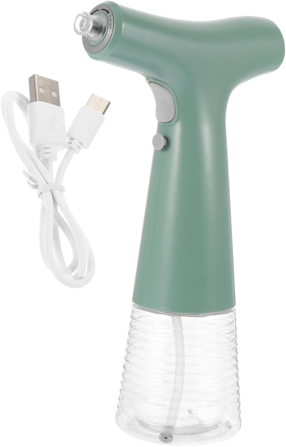 STOBAZA Electric Oil Sprayer Dispenser Rechargeable Kitchen Oil Bottle for Cooking Barbecue and Baking Compact Transparent Storage Vinegar and More