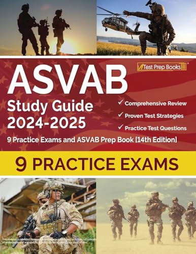 ASVAB Study Guide 2024-2025: Practice Exams and ASVAB Prep Book: [14th Edition] cover