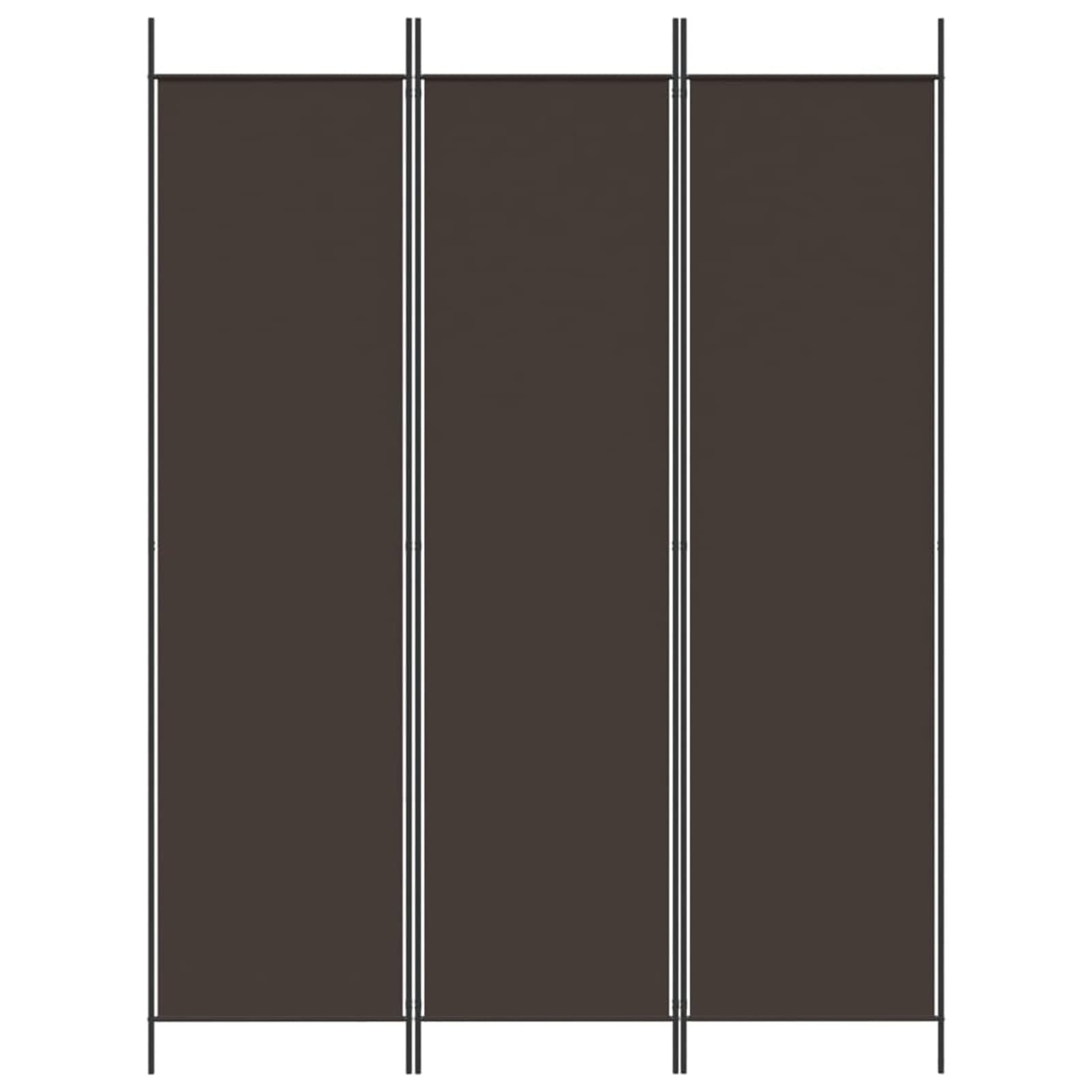 Homgoday Divisorio a 3 Pannelli Marrone 150x200 cm in Tessuto, Divisorio per Ambienti, Paravento da Interno Decorativi, Separé Divisorio Pannelli Divisori per Interni Casa