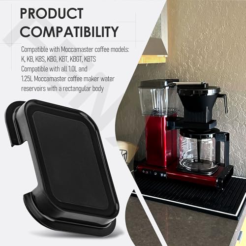 Reservoir Water Tank Lid Accessories Compatible with Technivorm Moccamaster 13010 Coffee Maker K, KB, KBS, KBG, KBT, KBGT, KBTS Model - Black