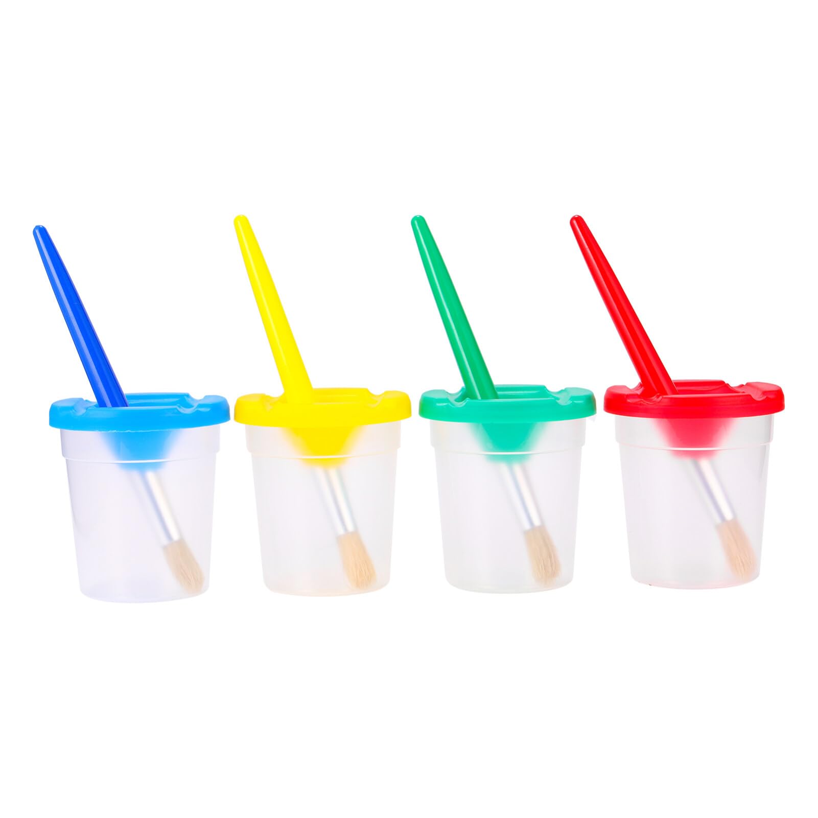 ibasenice Kids Painting Set 4 Paint Cups Washable Paint Kids for Toddlers Beginners