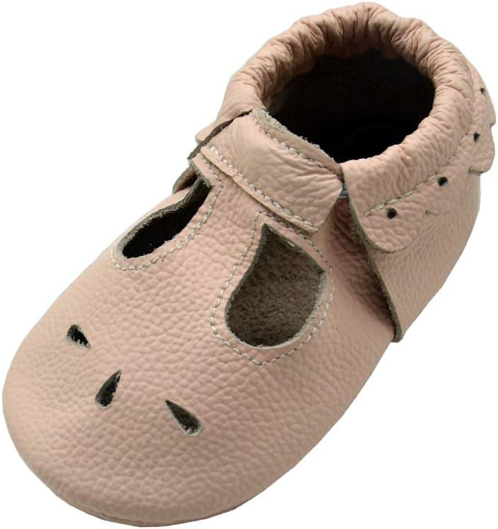 Baby Leather Soft First Walker Shoes Crib Moccasins for Toddlers