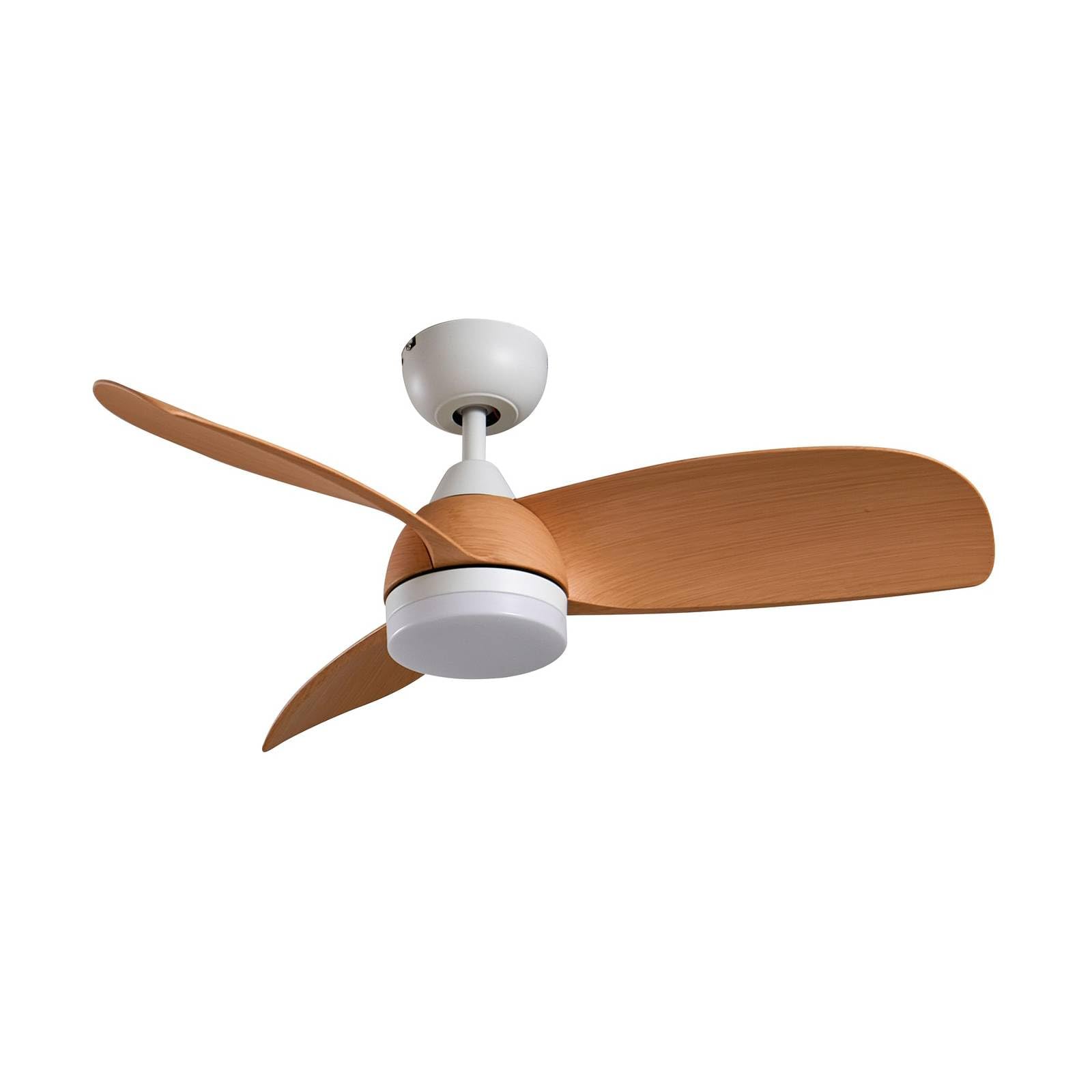 Lindby Ceiling Fans with Lighting Enon dimmable (modern) in White made of Metal for e.g. Living Room & Dining (1 light source,) from