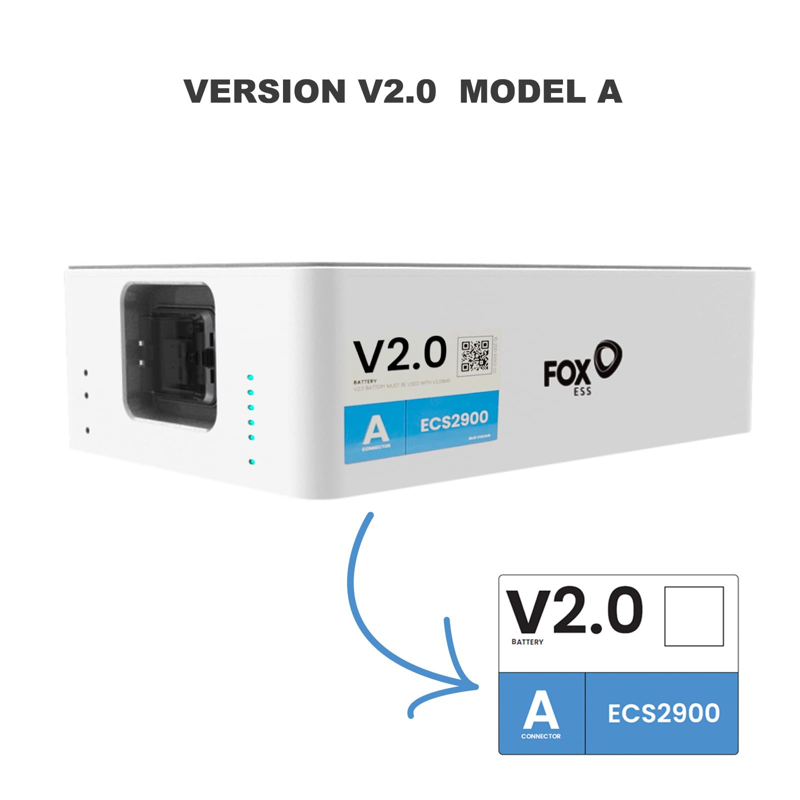 enjoy solar Fox-ESS ECS2900-H2 V2.0- Sistema di memorizzazione della batteria, ideale per impianto solare PV