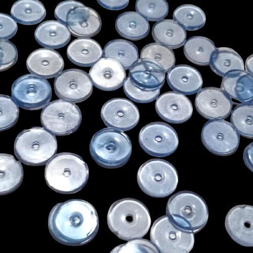 Teraiyas Flat Clear Bluish Silicone Ear Back Stoppers/Push Buttons/Findings Stud Earring Plugs for Gold and Silver Earrings (200 pcs) (B0CFM3LHFM) Amazon Price History, Amazon Price Tracker