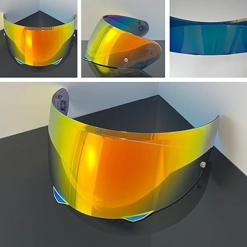 Miniatura 2 de Visera i90 HJ-33 Escudo para HJC i90 Protector facial PC Protección UV Visera Casco Moto (Revo Rojo Profundo solo uso)