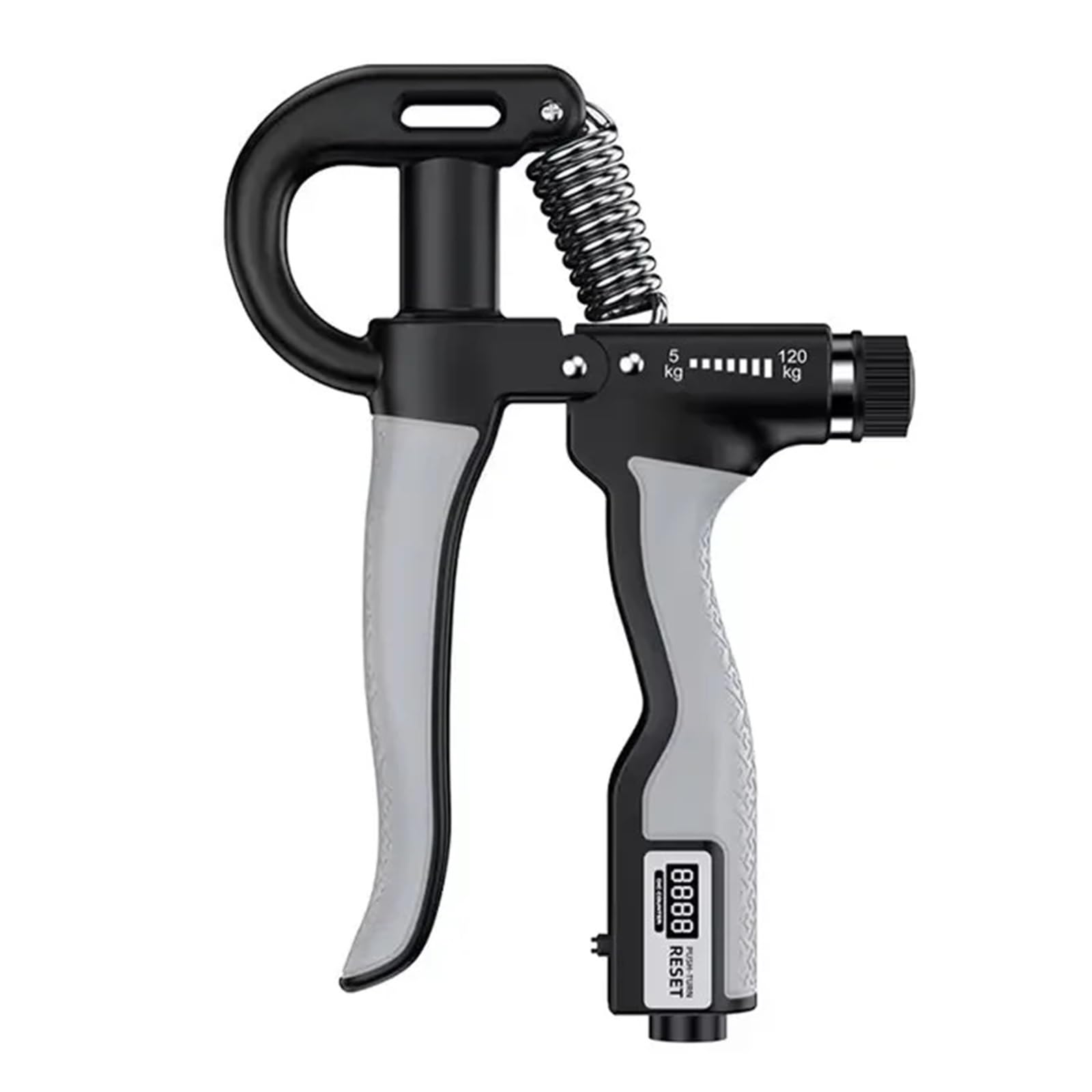 FLYIODFCXV Wrist trainer, 5-120kg Hand Strengthener Adjustable Muscle Recovery Fitness Strength Exercise Handgrip(Elec 5-120Kg-B2)