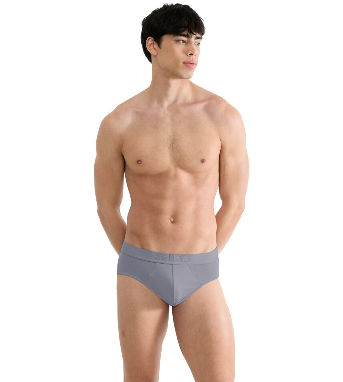 sloggi men Sloggi SLG Base Soft Brief C2p, Morandi Grey, L (Pack of 2)