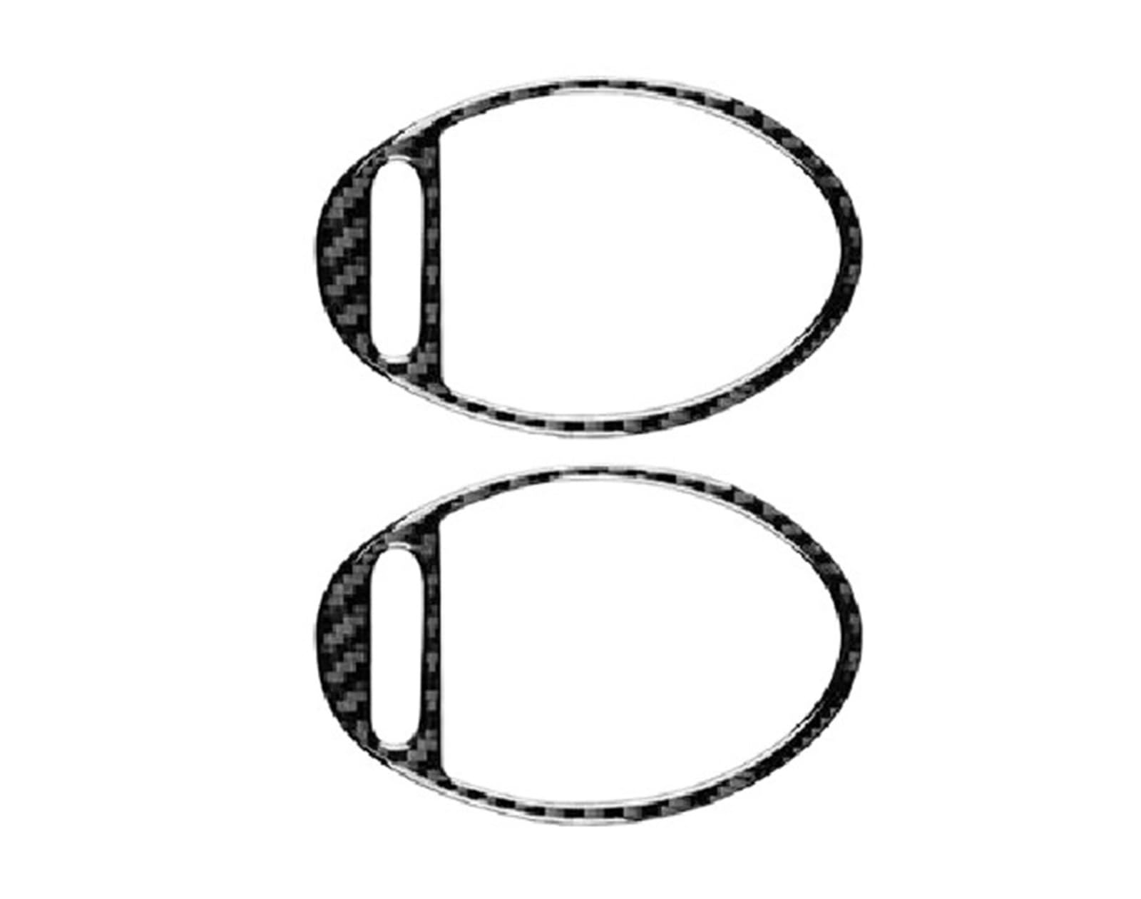 Car Side Air Vents Accessories Trim Sticker for Mercedes for Benz SLK R171 2004 2005 2006 2007 2008 2009 2010 OOPUHKSY(Black LHD RHD)