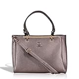 FUNKTIONELL AUSGESTATTET - dieses kleine Tasche bietet sowohl ein kleines, als auch ein großes Reißverschlussfach. Zwei weitere große Innenfächer und zwei kleine Seitenfächer sorgen zudem für Ordnung im Innenraum dieser schicken Damentasche!