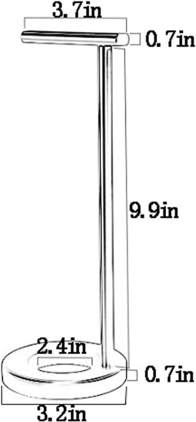 ヘッドホンラック メタルヘッドホンスタンド シンプルなステレオヘッドホンホルダー すべてのヘッドフォンヘッドセットスタンドに適してい