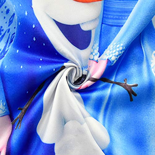 Aovclkid Little Girls Princess Dress Up Girls Cartoon Printed Casual Dress(2-3 Years,Blue) #TOP4