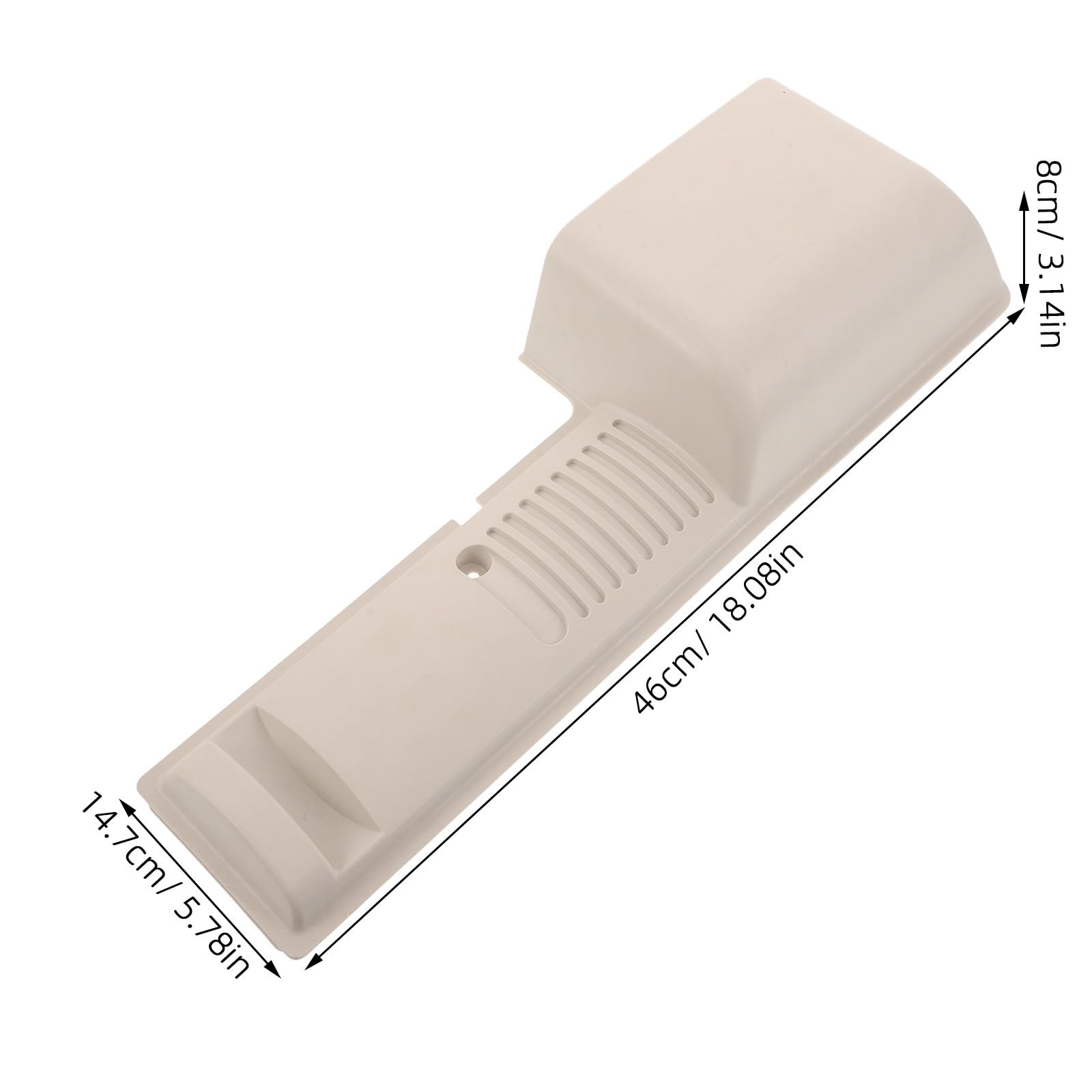 UPKOCH Tapa del receptáculo Exterior Protector Acondicionado ABS Blanco con asa para Bloque de terminales y cableado Exterior en azoteas