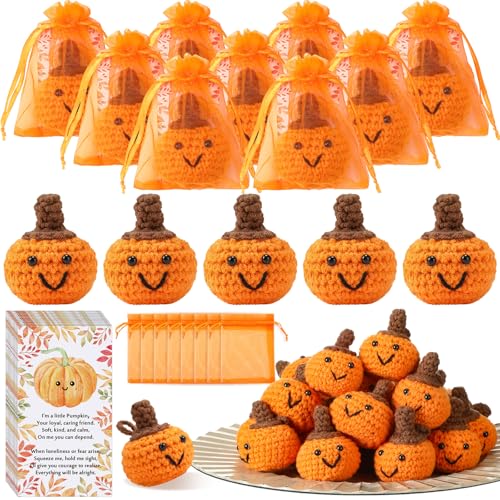 Shappy 30 Sets Thanksgiving Gifts Bulk Small Novelty Fall Pumpkins