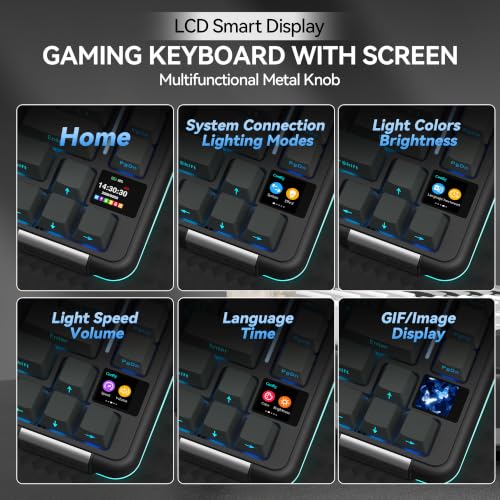Image of SOLAKAKA A75 PRO Wireless Mechanical Keyboard with Screen and Knob