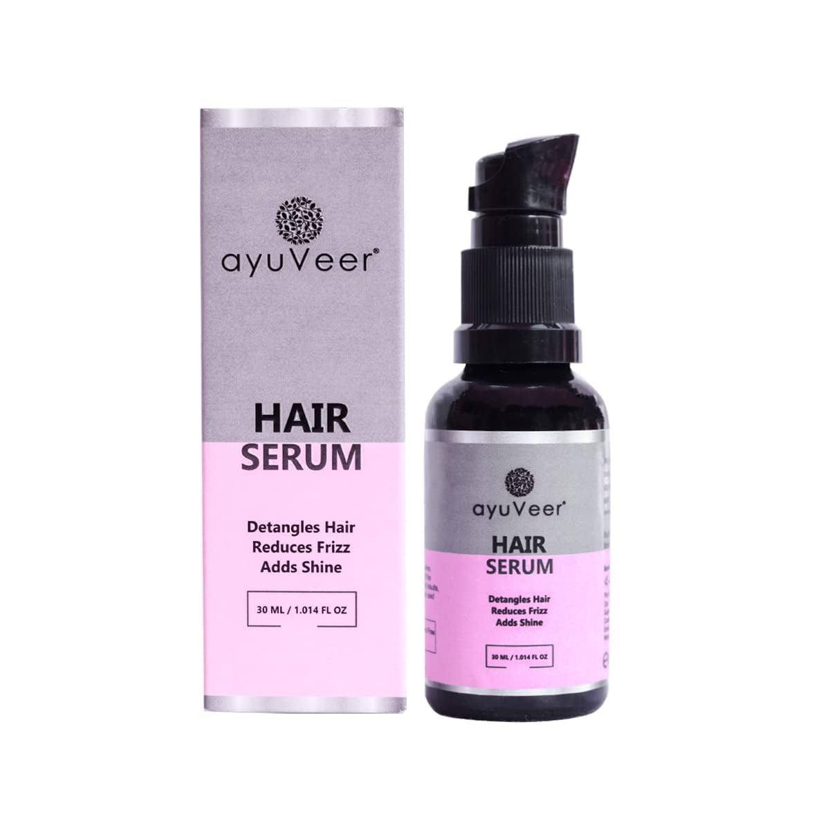 Ayuveer Hair Serum For Detangles Hair, Reduces Frizz, Adds Shine | Hair Growth Serum For All Type Of Hair | Hair Fall Reduction | Provides Heat Protection | Hair Serum For Men & Women - 30 ML-image-21