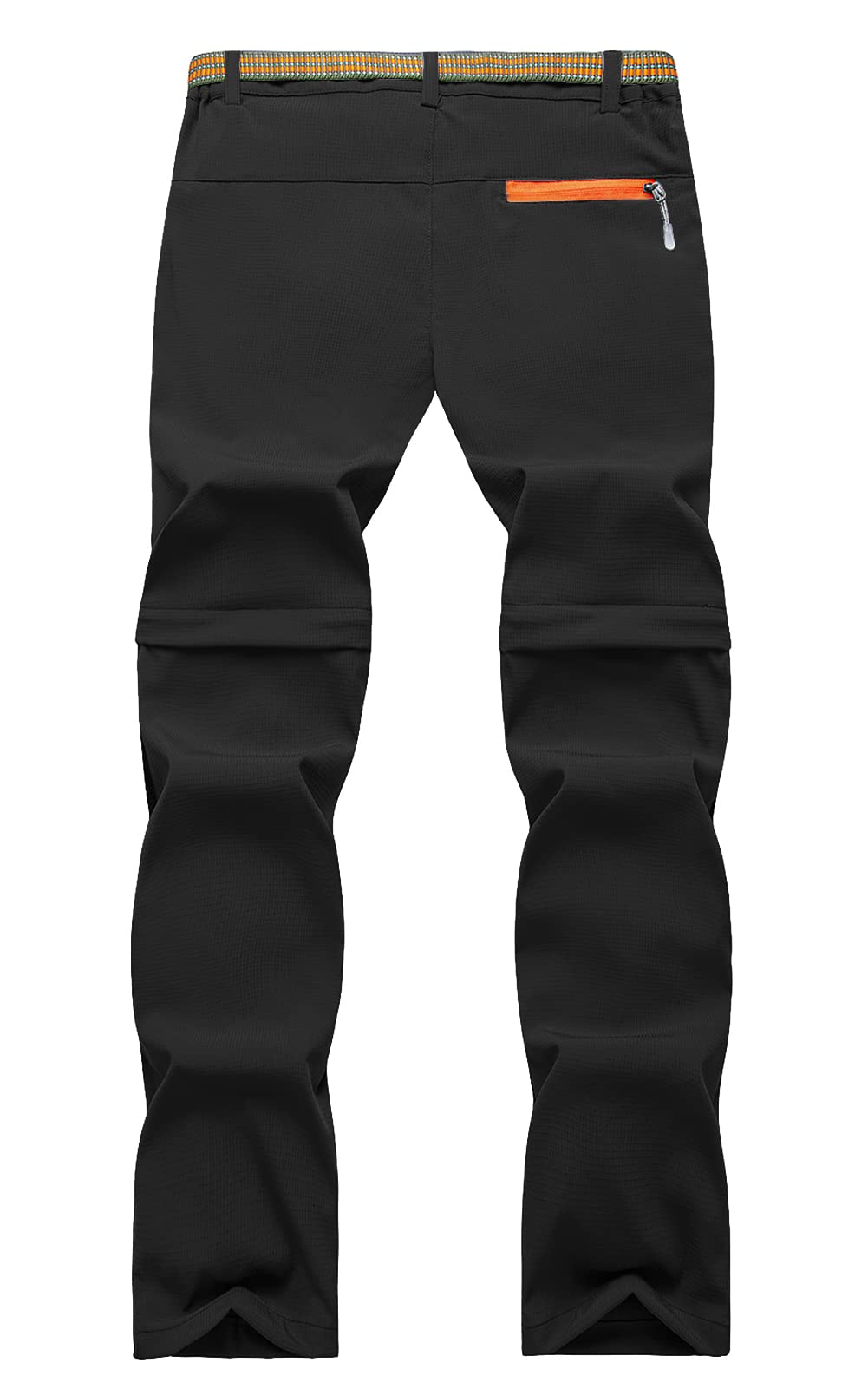 Maeau Pantaloni da lavoro 2 in 1, con zip off, per bambini, ad asciugatura rapida, leggeri, impermeabili, per attività all'aria aperta, da trekking, con cintura, primavera, estate, autunno, 116-152