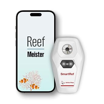 SmartRef Digital Refractometer by Anton Paar- Salinity Meter for Saltwater Aquariums, Reef Tank | Waterproof, ATC, 0.1 ppt Resolution, 0.3 ppt Precision, 0-150 ppt Range, App-operated data management