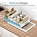 HOMEBOSILY Under Sink Organizer, 2 Pack Pull Out Kitchen Cabinet Organizer, Mute Slide-Out Under Sink Organizers and Storage, Metal Kitchen Bathroom Organizers and Storage Shelves, White