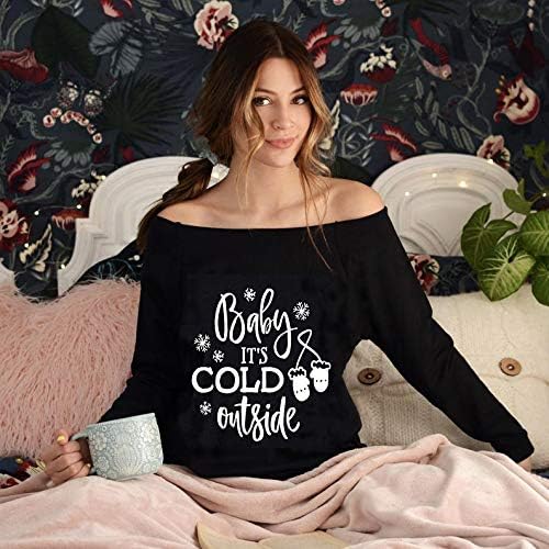 Roshop St Patricks Day Sweatshirt Women Loose Baggy Off Shoulder Lucky Irish Shamrock Long Sleeve Sweatshirts - Image 3