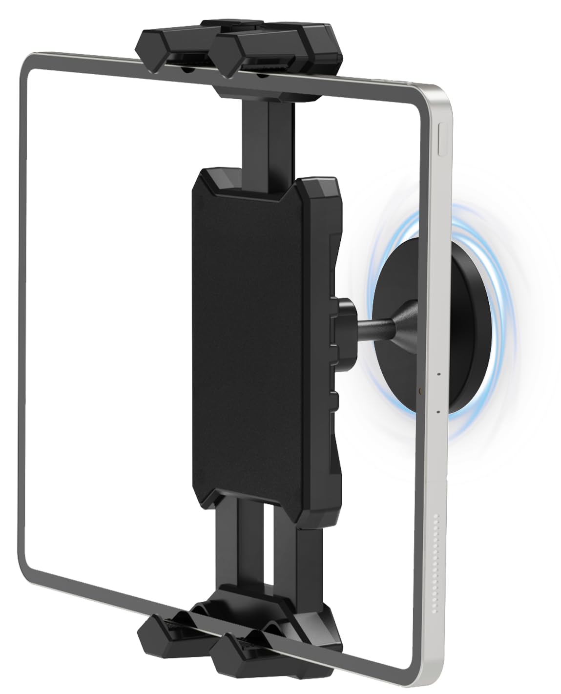 Tendak Tablet-wandhouder, iPad-houder, intrekbaar, 16-39,5 cm, 360 graden draaibaar, opvouwbaar, iPad wandhouder, compatibel met 4,7-13,5 inch tablet