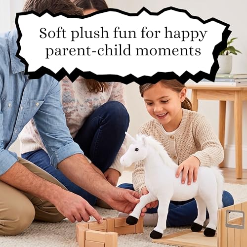 Image of Tickles Magical Unicorn Soft Stuffed Plush Animal Toy for Kids Boys & Girls Birthday Gift (Size: 40 cm, Color: White)
