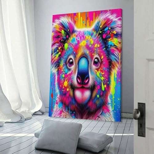 Toile pour salon motif koala une évasion sauvage au cœur du foyer