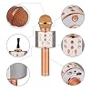 PSR Accessory WS-858 Bluetooth Karaoke Microphone – Wireless Speaker with Echo Effect, Noise Canceling, 1800mAh Rechargeable, iOS & Android Compatible (Rose Gold)