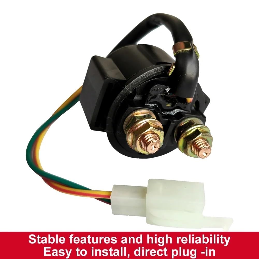 Relé Arranque Relé de arranque 12 V para motocicleta para NX250 TRX250 para Fourtrax Recon ATC250 ATC250ES para Large Red 3-Wheeler TRX250EX