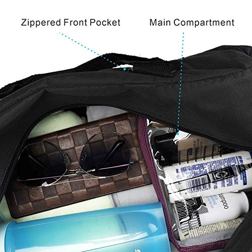 Duffle Bag, AirBuyW 18” Overnight Weekender Travel Sport Carry On Gym Bag Adjustable Shoulder Strap For Women Or Men