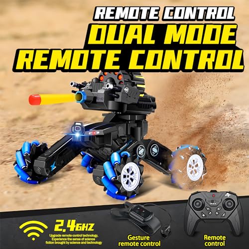 Tanque RC con Control y Tren Domino STEM 80 Piezas miniatura 7