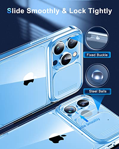 Simtect For Iphone 13 Pro Max Case With Camera Cover For Iphone 12 Pro Max Case Crystal Clear & Not-Yellowing Slim Miltary Shockproof Protective Phone Case For Iphone 13 Pro Max & 12 Pro Max (Clear) #TOP3